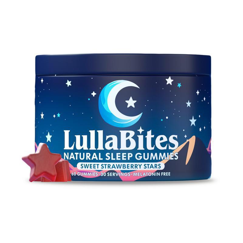 LullaBites Natural Sleep Gummies (Sweet Strawberry Stars)