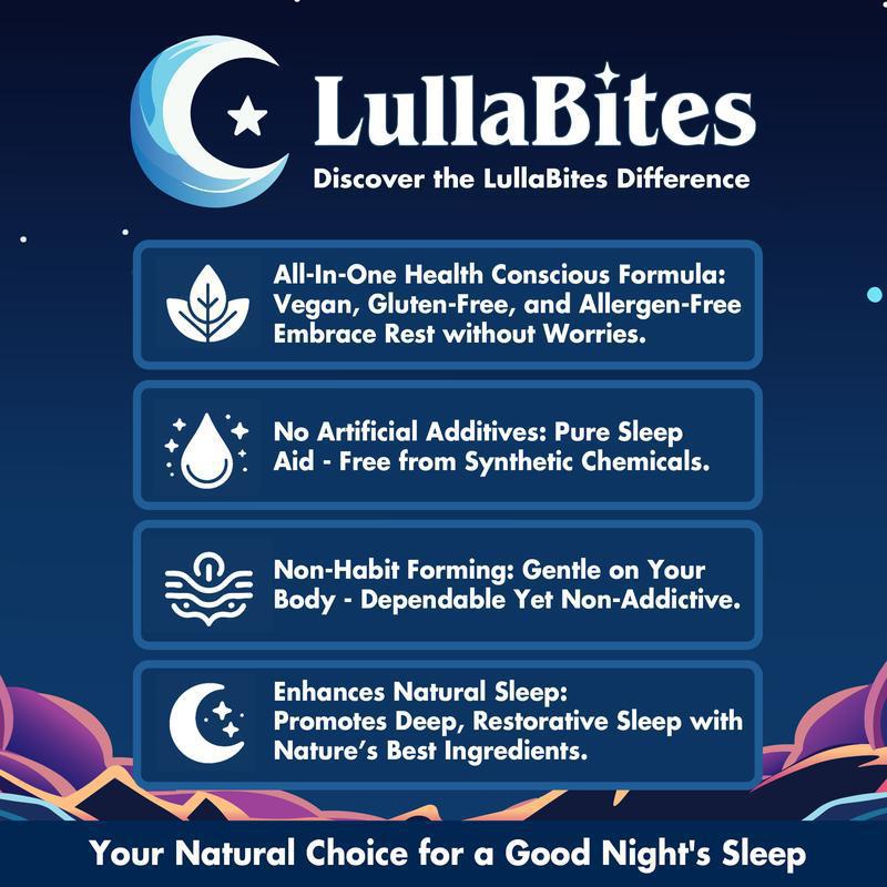 LullaBites Natural Sleep Gummies (Sweet Strawberry Stars)